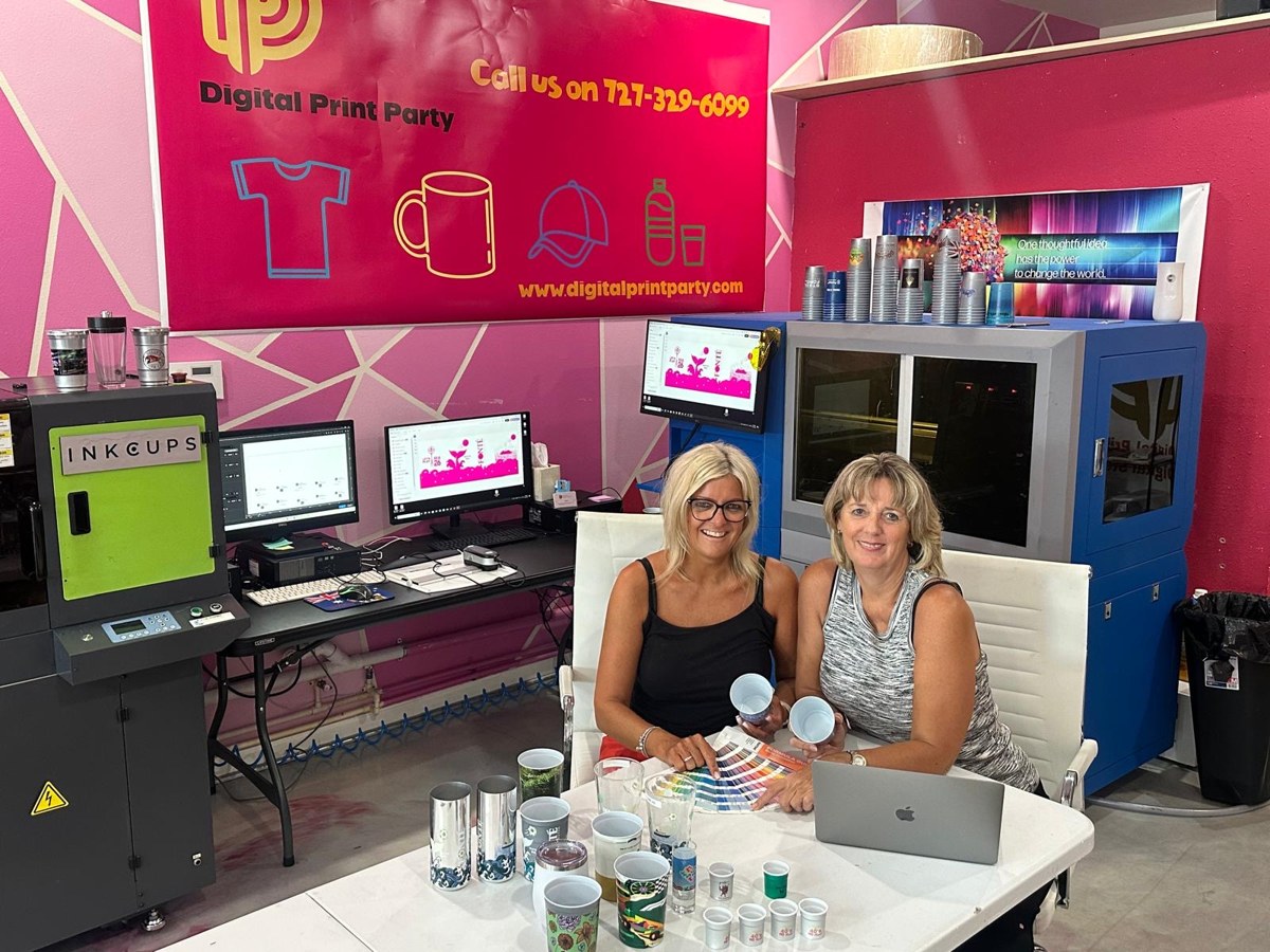 Digital Print Party founders Amanda and Sylvia